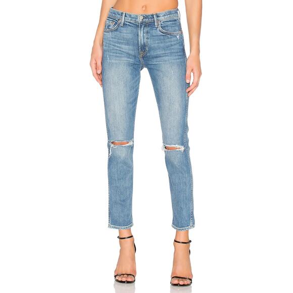 Grlfrnd Naomi High-Rise Jean Size 29 I Will Survive Light Blue Denim Petite - Picture 1 of 9